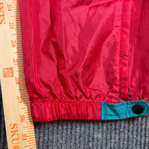 Columbia Sweatpants Men's L Sportswear Red Vintage Nylon Track Windbreaker - Picture 9 of 9